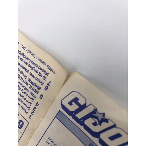 GI JOE Cobra Fang II Instructions Blueprint Original Part Vintage 1989 HASBRO - Picture 3 of 10